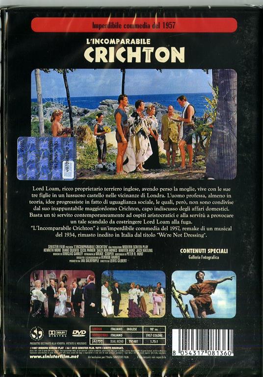 L' Incomparabile Crichton di Lewis Gilbert - DVD - 2