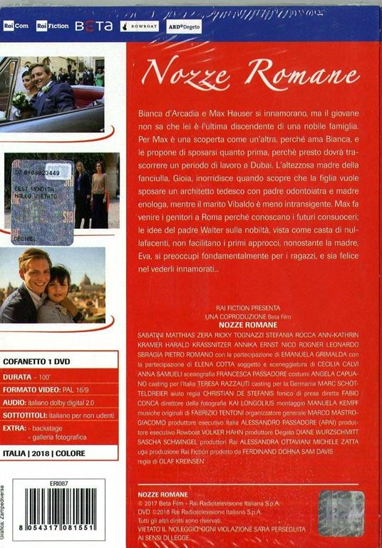 Nozze romane (DVD) di Olaf Kreinsen - DVD - 2