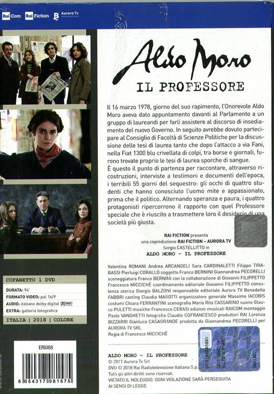 Aldo Moro - Il Professore (DVD) - DVD - Film di Francesco Micciche'  Drammatico | IBS