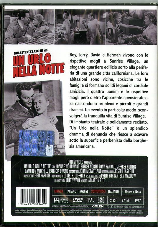 Un urlo nella notte (DVD) di Martin Ritt - DVD - 2