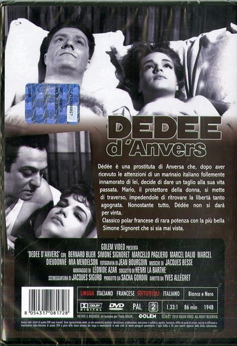 Dedee D'Anvers (DVD) di Yves Allegret - DVD - 2