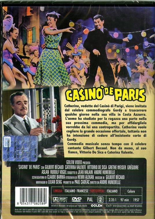 Casino de Paris (DVD) - DVD - Film di André Hunebelle Commedia | IBS