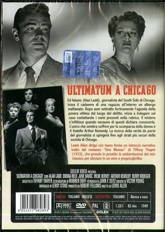 Ultimatum a Chicago. Rimasterizzato in HD (DVD) di Lewis Allen - DVD - 2