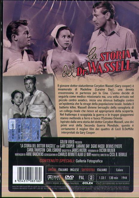 La storia del dottor Wassell. Restaurato in HD (DVD) di Cecil B. De Mille - DVD - 2