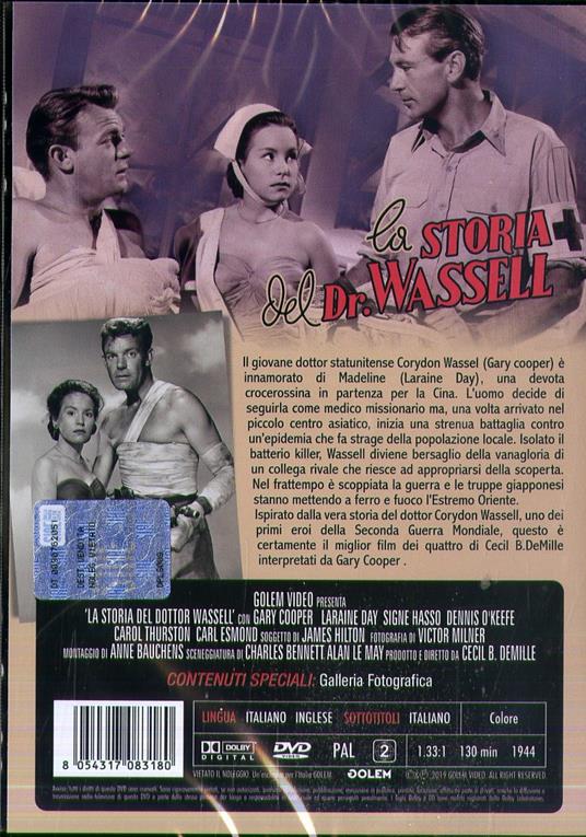 La storia del dottor Wassell. Restaurato in HD (DVD) di Cecil B. DeMille - DVD - 2