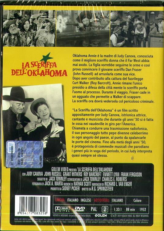 La sceriffa dell'Oklahoma (DVD) - DVD - Film di R. G. Springsteen Avventura  | IBS