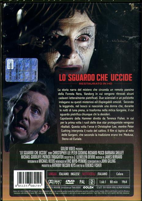 Lo sguardo che uccide. Restaurato in HD (DVD) di Terence Fisher - DVD - 2