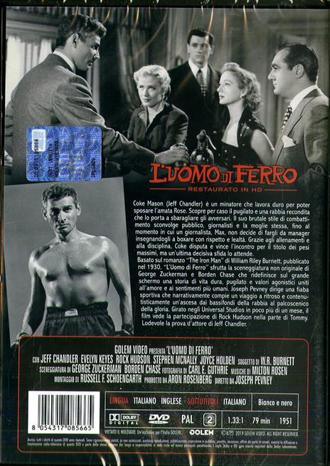 L' uomo di ferro. Restaurato in HD (DVD) di Joseph Pevney - DVD - 2