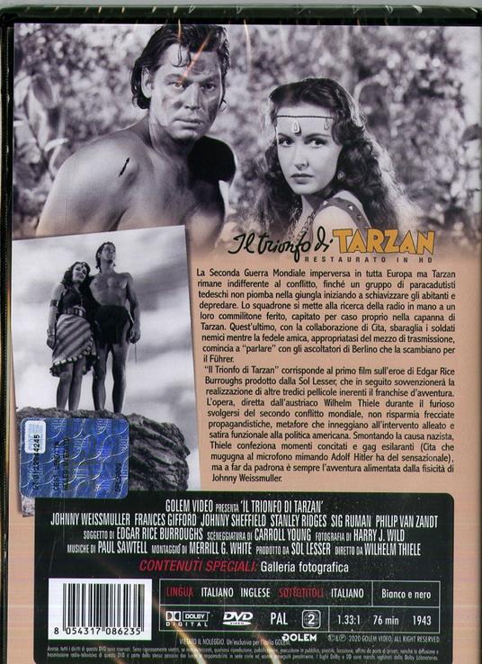 Il trionfo di Tarzan (DVD restaurato in HD) di Wilhelm Thiele - DVD - 2