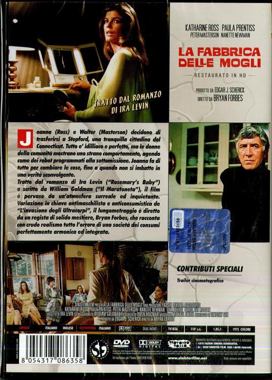 La fabbrica delle mogli (DVD restaurato in HD) - DVD - Film di Bryan Forbes  Drammatico | IBS