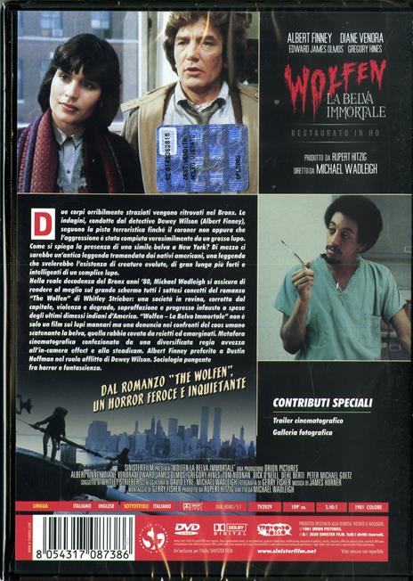 Wolfen la belva immortale. Restaurato in HD (DVD) di Michael Wadleigh - DVD - 2