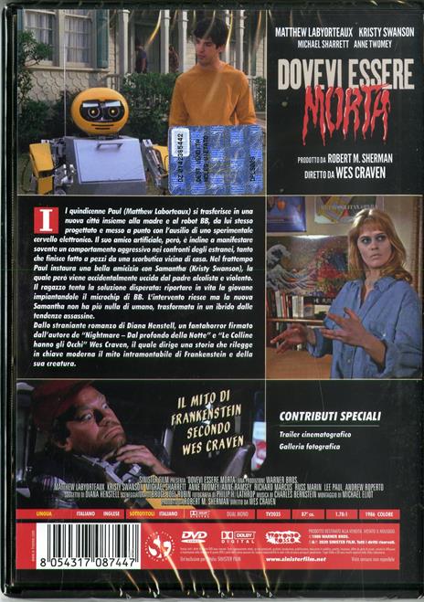 Dovevi essere morta (DVD) di Wes Craven - DVD - 2