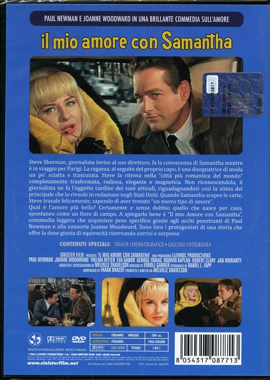 Il mio amore con Samantha (DVD) di Melville Shavelson - DVD - 2