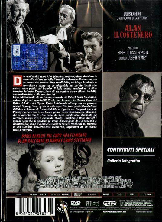 Alan, il conte nero. Restaurato in HD (DVD) di Joseph Pevney - DVD - 2