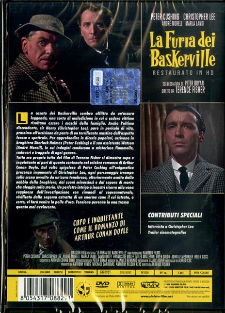 La furia dei Baskerville. Restaurato in HD (DVD) di Terence Fisher - DVD - 2
