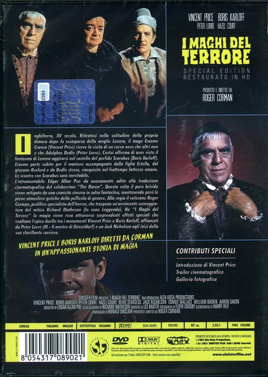 I maghi del terrore. Restaurato in HD (DVD) di Roger Corman - DVD - 2