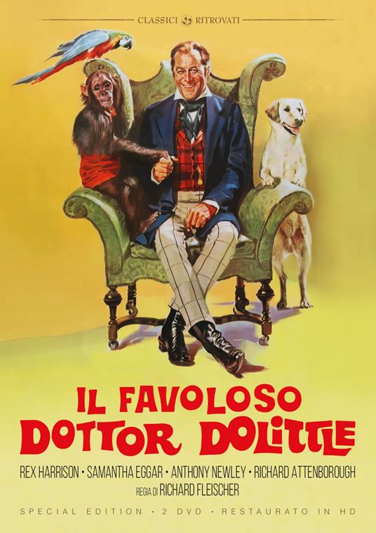 Il Favoloso Dr. Dolittle (Restaurato in HD) (Special Edition) (2 DVD) - DVD  - Film di Richard Fleischer Musicale | IBS