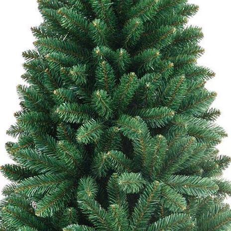 Albero Di Natale Slim Pino Dei Sogni 240 Cm Base A Croce 1125 Rami