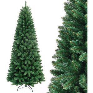 Albero Di Natale Slim Pino Dei Sogni 240 Cm Base A Croce 1125 Rami - 2