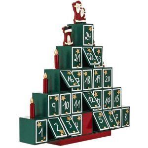 Calendario Avvento Albero Di Natale In Legno 24 Cassetti - Bakaji - Idee  regalo | IBS