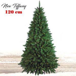 Albero Di Natale 120Cm New Tiffany Super Folto 326 Rami Pino Verde Base A Croce - 5