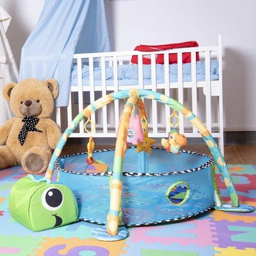 Palestrina Box Tappeto Neonato Bambino Tartaruga Fitch Baby Con Recinto Palline - 2