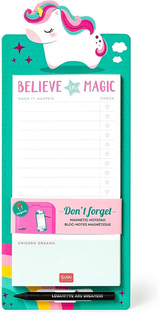 Bloc Notes Magnetico Legami 60 Fogli Staccabili Believe Magic - 2