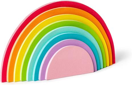 Legami RST0001, Blocco Note Adesivo, Rainbow Thoughts, Bloc Notes Adesivo a Forma di Arcobaleno, 12x6 cm - 3