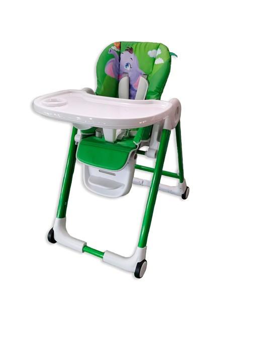 Seggiolone Pappa Pappy Snack Colore Verde Fantasia Elefante