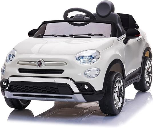 Auto Elettrica Fiat 500X Con Telecomando Parentale Colore Bianco