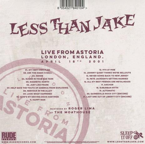 Live From Astoria - Vinile LP di Less Than Jake - 2