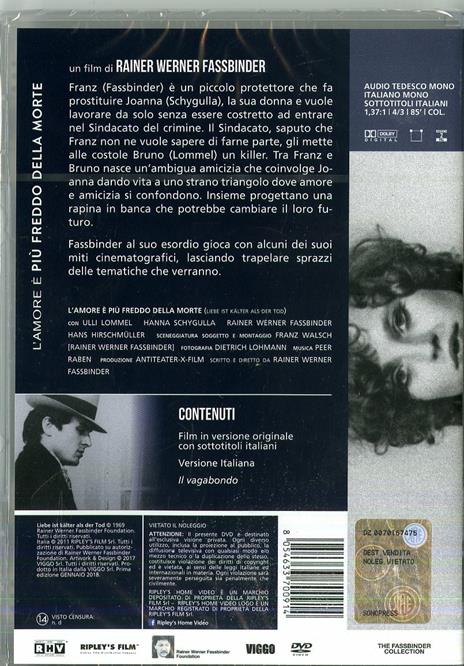 L' amore è più freddo della morte (DVD) di Rainer Werner Fassbinder - DVD - 2