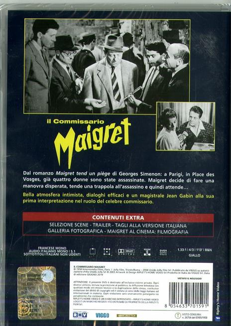 Il commissario Maigret (DVD) - DVD - Film di Jean Delannoy Giallo | IBS