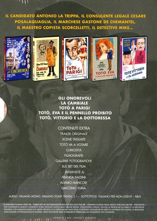 Cofanetto Totò (5 DVD) - DVD - Film di Steno , Sergio Corbucci Commedia |  IBS