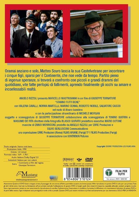 Stanno tutti bene (DVD) - DVD - Film di Giuseppe Tornatore Drammatico | IBS
