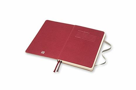 Taccuino Two-Go Moleskine medium a righe/pagine bianche. Colore grigio cenere - 3