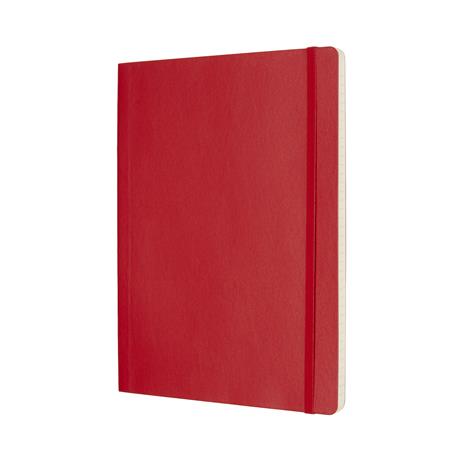 Taccuino Moleskine XL a righe copertina morbida rosso. Scarlet Red - 2