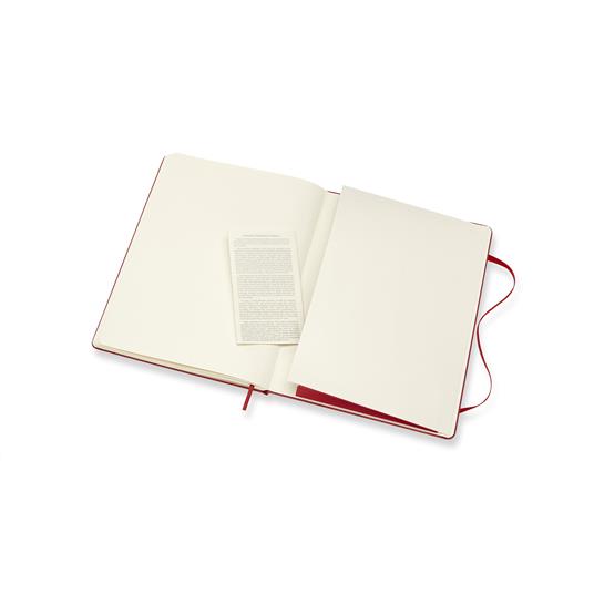 Taccuino Moleskine XL a pagine bianche copertina rigida rosso. Scarlet Red  - Moleskine - Cartoleria e scuola