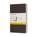 Quaderno Cahier Moleskine pocket a quadretti copertina marrone