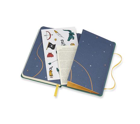 Taccuino Moleskine Peter Pan Limited Edition pocket a righe. Indians. Verde - 6
