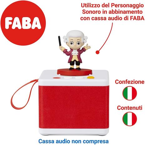 FABA Personaggio Sonoro Dolci Sinfonie di Mozart - Canzoncine - Giocattolo, Contenuti Educativi, Versione Italiana, Bambini 0+ Anni - 2