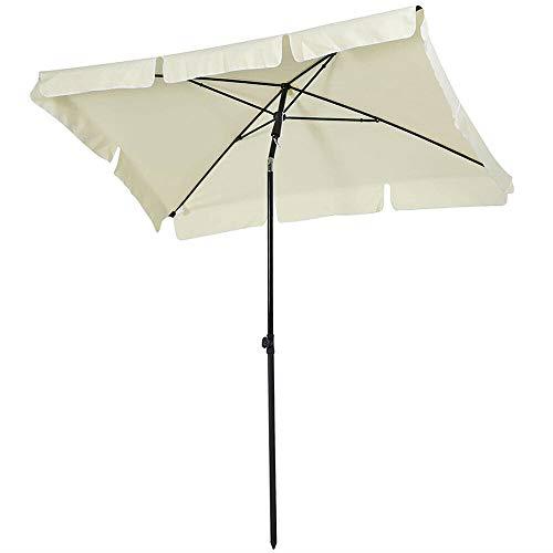 BAKAJI Ombrellone da Giardino Palo Centrale 200 x 125 cm Palo 32mm 4  Stecche Struttura Acciaio Inclinazione Regolabile Arredamento Esterno Gazebo  Piscina Giardino Terrazzo Ambienti Esterni Beige - Bakaji - Idee regalo |  IBS