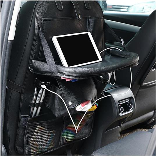 Organizer Schienale Sedile Auto Organizzatore con USB Tavolino