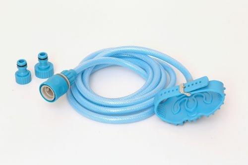 Tubo Spazzola Lavaggio Cane 250 Cm Guanto Silicone Doccia Toelettatura Animali - 2