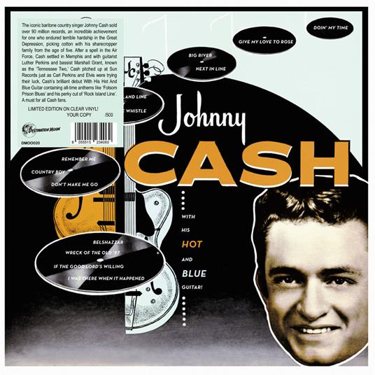 With His Hot And Blue Guitar (Clear Vinyl) - Vinile LP di Johnny Cash