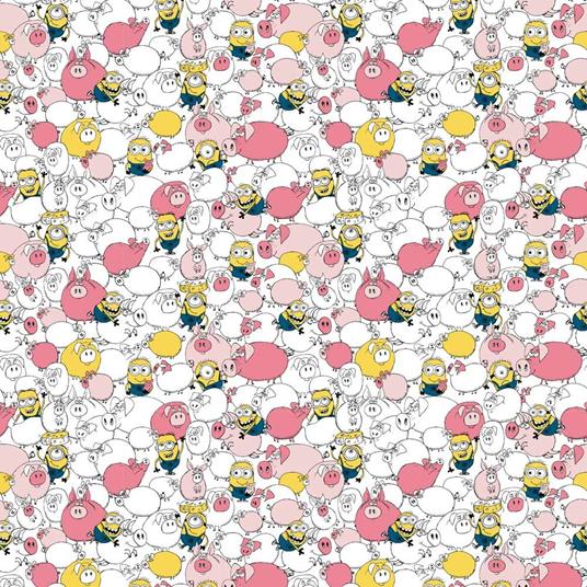 Minions Pattern Piggy Minions Carta Da Parati 300X254 - Imagicom - Idee  regalo | IBS