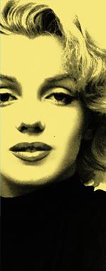 Marilyn In Yellow Photomural 100X254