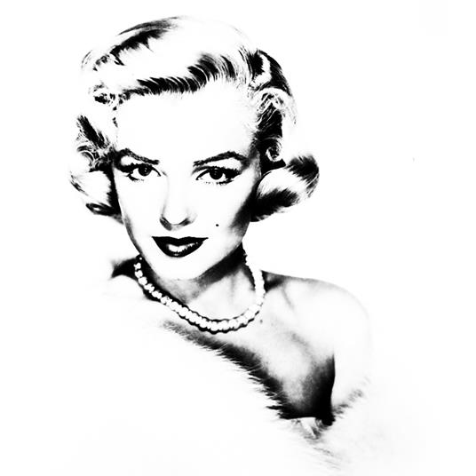 Marilyn Black & White Photomural 200X254