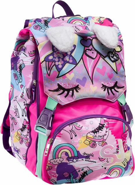 Zaino scuola Sdoppiabile Big Sj Gang Animali Fantasy Girl, Candy Fuxia - 27  x 41 x 16 cm - Sj Gang - Cartoleria e scuola | IBS