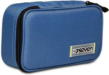 Cartoleria Astuccio Quick Case Seven Freethink Unisex - Azzurro 23,5 x 11 x 6 cm Seven